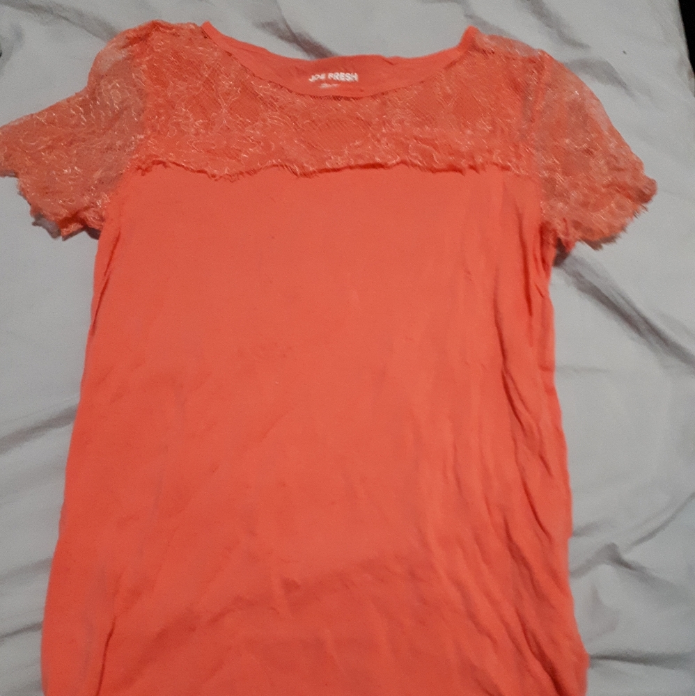 Joe Fresh womens t-shirt with lace